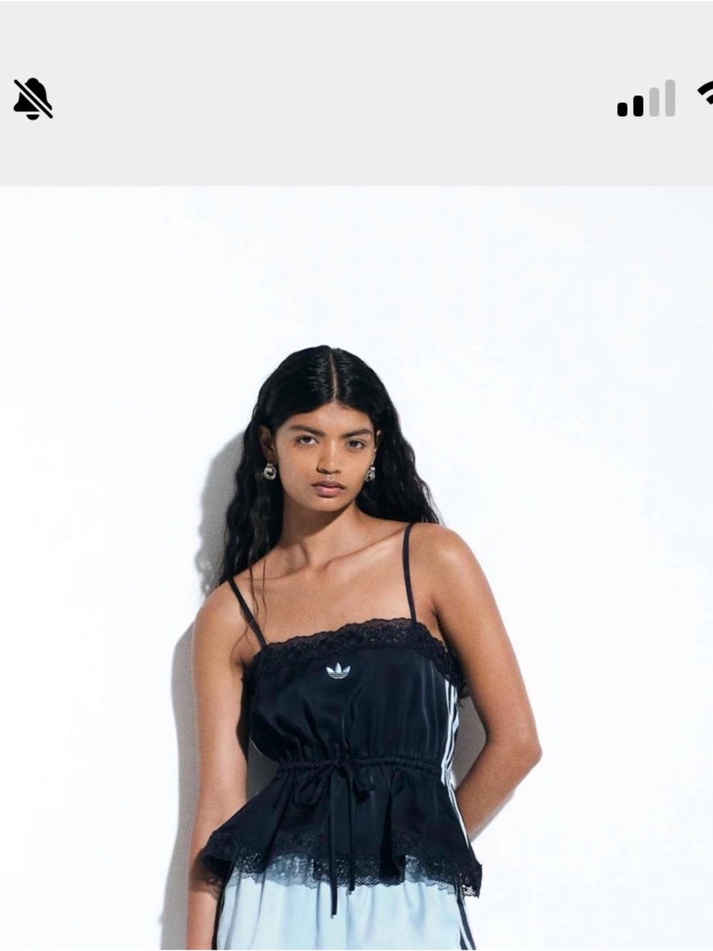 Adidas x ASOS exclusive cami with lace NWT size M